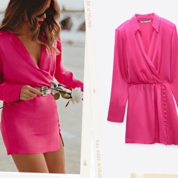 Zara Satin Dress - Picture 2 of 6